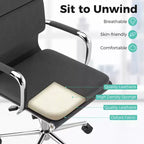 Lot de 2 chaises de bureau ergonomiques Costway avec dossier inclinable et housses zippées pour la maison