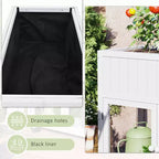 MAYEERTY Mini-serre froide 90 x 45 x 95 cm, 2 portes, sur roulettes, intérieur/extérieur, noire