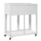 MAYEERTY Mini-serre froide 90 x 45 x 95 cm, 2 portes, sur roulettes, intérieur/extérieur, noire