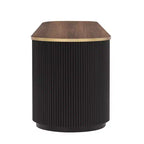 Meuble TV moderne avec tiroirs pour téléviseur de 80 pouces, meuble de rangement TV avec étagère, console multimédia avec placards et poignées en métal