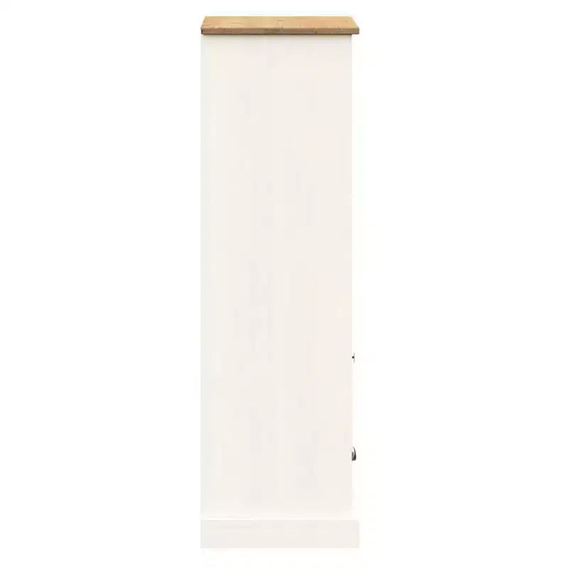 vidaXL Étagère à Livres de Rangement 2 Niveaux avec Tiroirs VIGO Bois Massif de Pin