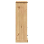vidaXL Étagère à Livres de Rangement 2 Niveaux avec Tiroirs VIGO Bois Massif de Pin