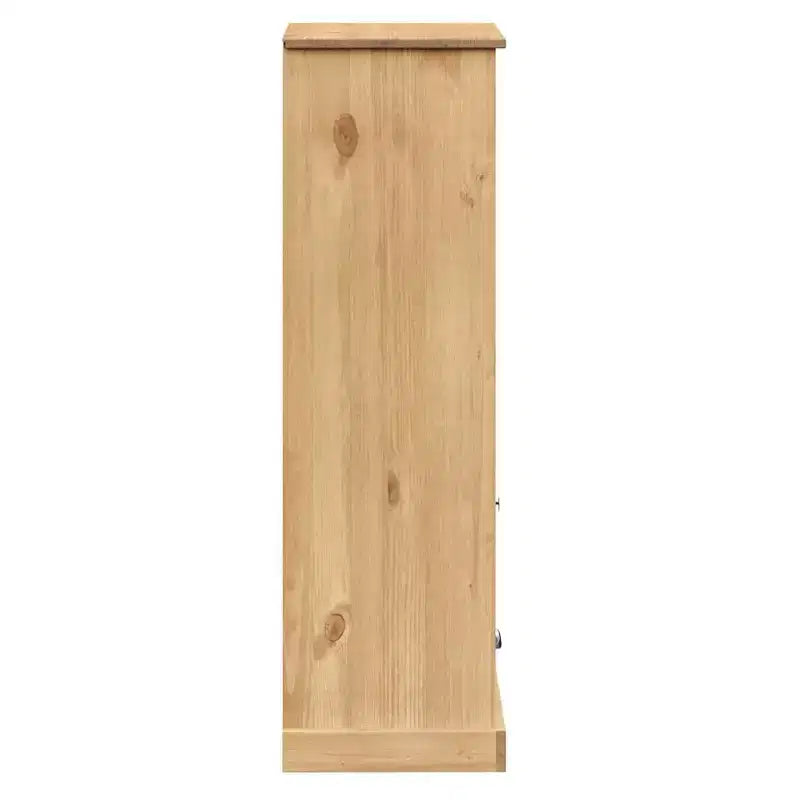 vidaXL Étagère à Livres de Rangement 2 Niveaux avec Tiroirs VIGO Bois Massif de Pin