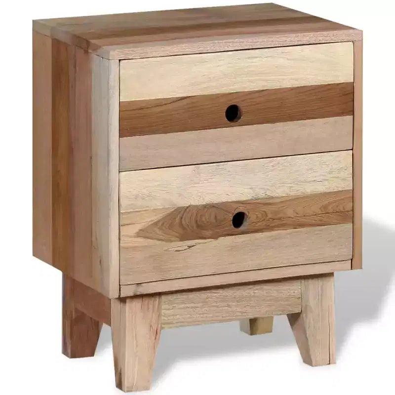 vidaXL Table de chevet en bois de récupération massif