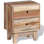 vidaXL Table de chevet en bois de récupération massif