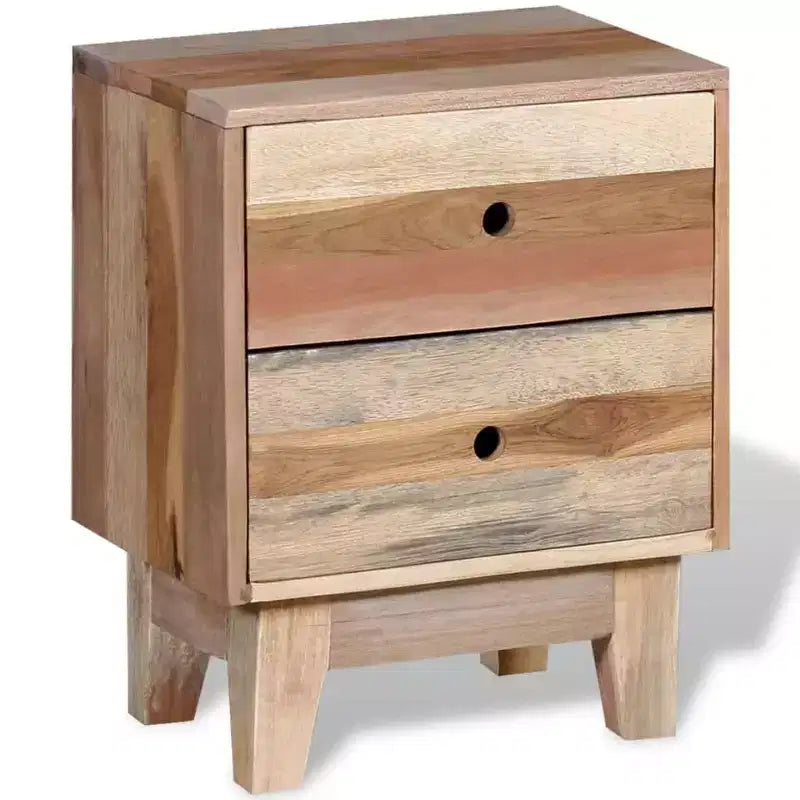 vidaXL Table de chevet en bois de récupération massif