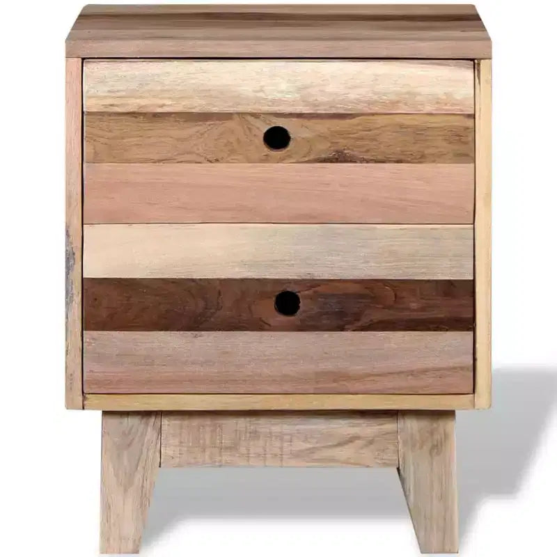 vidaXL Table de chevet en bois de récupération massif