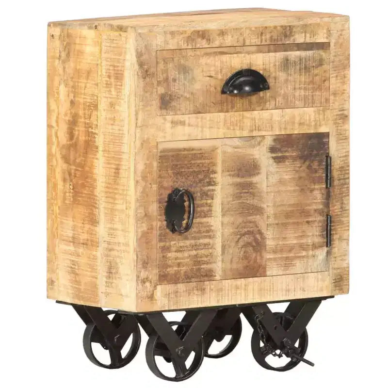 vidaXL Table de chevet 40x30x57 cm Bois de manguier massif