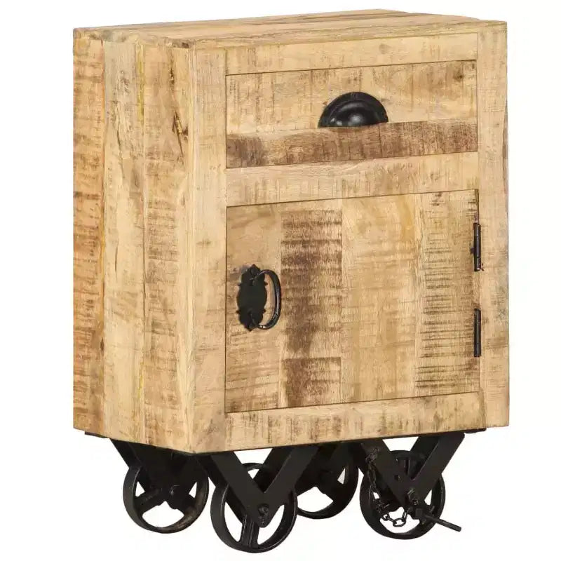 vidaXL Table de chevet 40x30x57 cm Bois de manguier massif