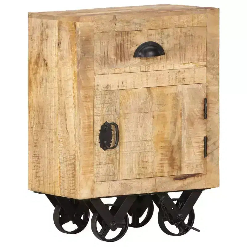 vidaXL Table de chevet 40x30x57 cm Bois de manguier massif
