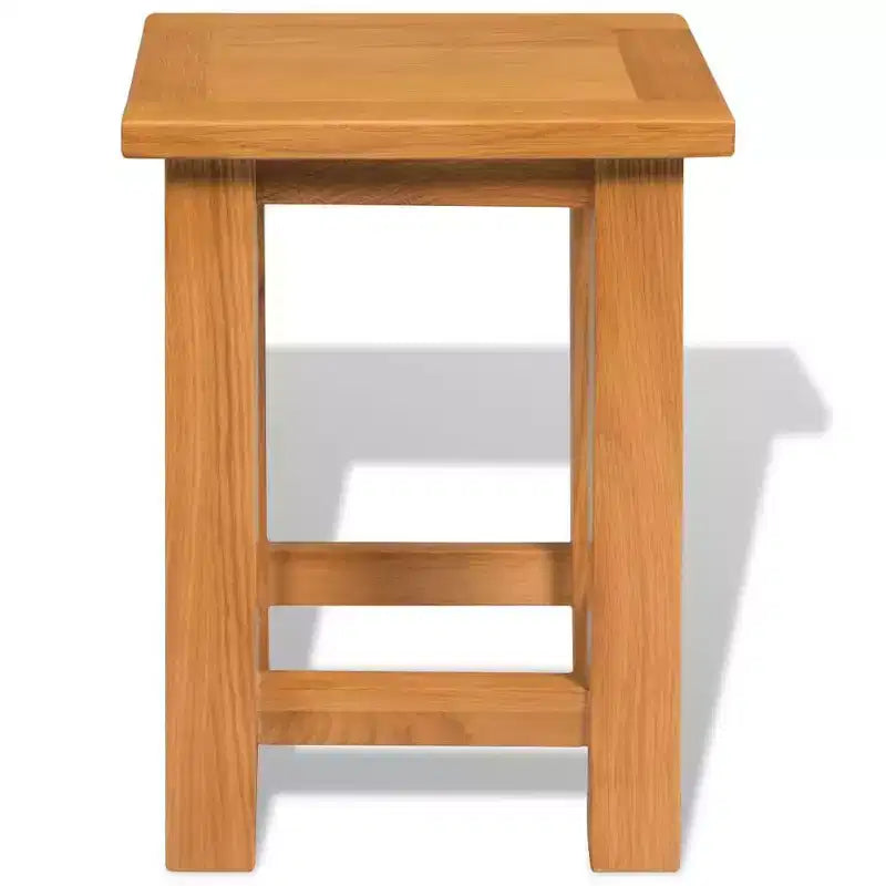 vidaXL Tables d'appoint 2 pcs 27x24x37 cm Bois de chêne massif