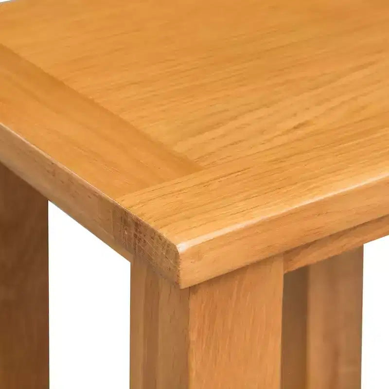 vidaXL Tables d'appoint 2 pcs 27x24x37 cm Bois de chêne massif