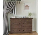 Commode de chambre à coucher, commode en bois, meuble TV cannelé, organiseur de rangement pour le salon, le couloir et l'entrée