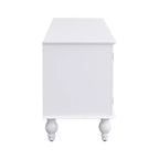 Meuble TV moderne avec compartiment ouvert pour TV 80 pouces, meuble de rangement TV avec tiroirs, console média avec pieds solides pour salon