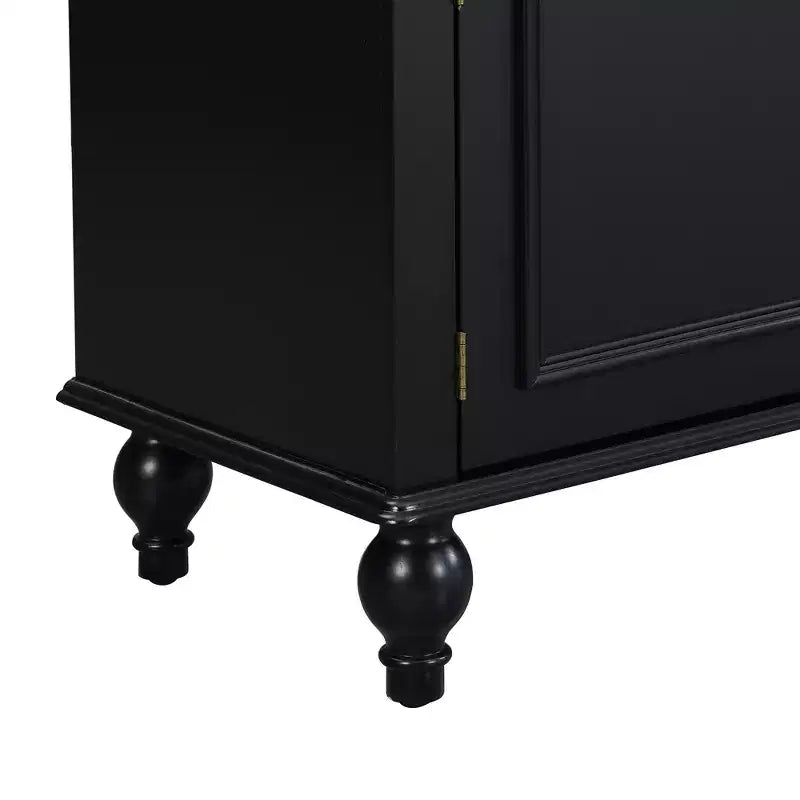 Meuble TV moderne avec compartiment ouvert pour TV 80 pouces, meuble de rangement TV avec tiroirs, console média avec pieds solides pour salon
