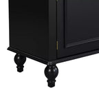 Meuble TV moderne avec compartiment ouvert pour TV 80 pouces, meuble de rangement TV avec tiroirs, console média avec pieds solides pour salon