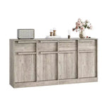 Buffet Bahut Moderne, Grand Meuble de Rangement à Café avec Panneaux Effet Bois, Rangement Multifonctionnel pour Salon