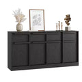 Modern Sideboard Buffet Cabinet,Large Coffee Storage Cabinet with Wood Grain Panels, Multi-Functional Storage for Living Room