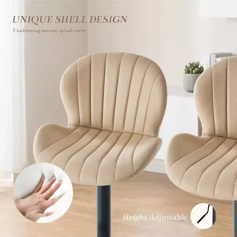 JIONJOY Lot de 2 tabourets de bar pivotants - Tabourets de bar réglables en hauteur avec dossier, chaises d'îlot de cuisine en similicuir pour bar à domicile