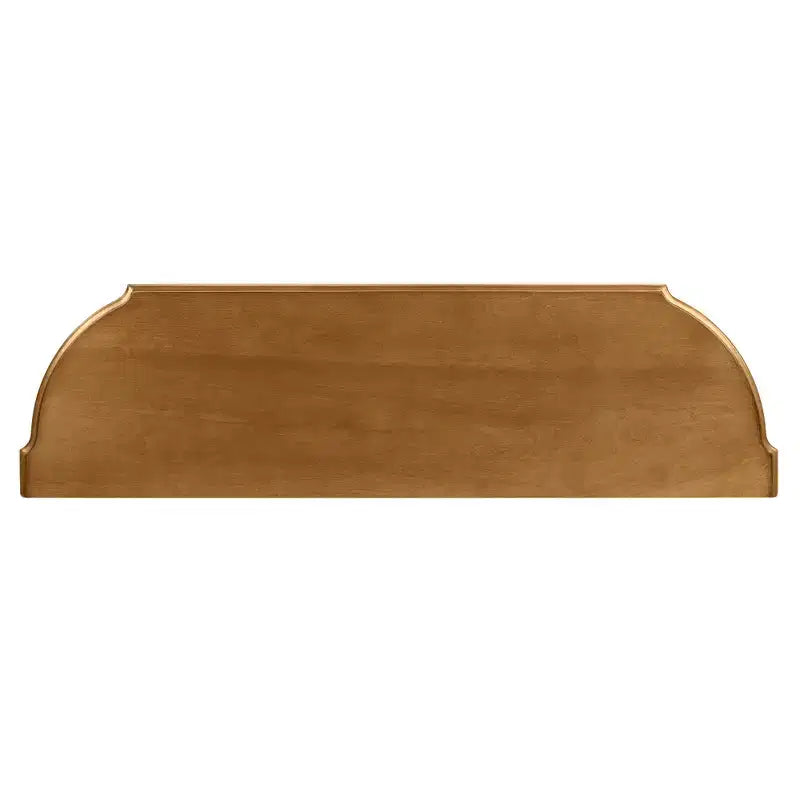 Console Rétro Courbée Luxystar 43'' avec 3 Tiroirs et Étagère de Rangement pour Salon et Couloir, Marron