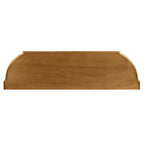 Console Rétro Courbée Luxystar 43'' avec 3 Tiroirs et Étagère de Rangement pour Salon et Couloir, Marron