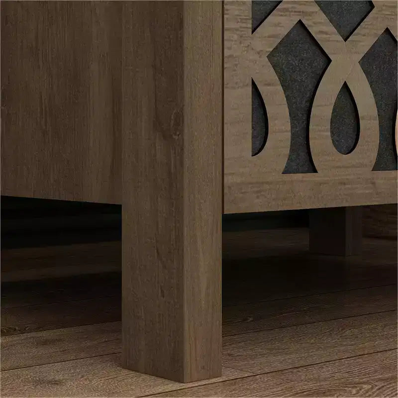 Tables de chevet Galano Modernes à 2 tiroirs avec rangement ouvert 53 cm L 40 cm P 57,6 cm H