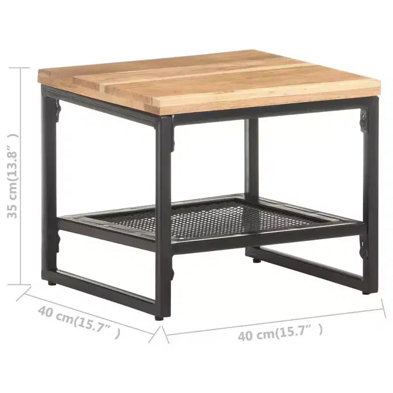 vidaXL Table d'appoint Table de Chevet Table Basse Meuble de Salon Bois Massif