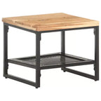 vidaXL Table d'appoint Table de Chevet Table Basse Meuble de Salon Bois Massif