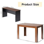 FurnitureR Ensemble Table à Manger 120 cm avec 2 Bancs, Table et Bancs Modernes en Bois MDF, Mobilier de Salle à Manger Peu Encombrant pour Cuisine et Salle à Manger