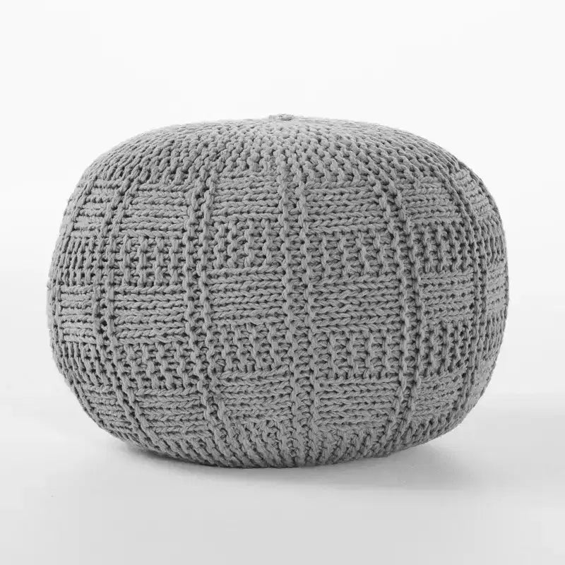 Fauteuil poire tressé Okak, chaise de sol confortable avec remplissage en mousse à mémoire de forme, fauteuil de canapé pour salon, chambre à coucher