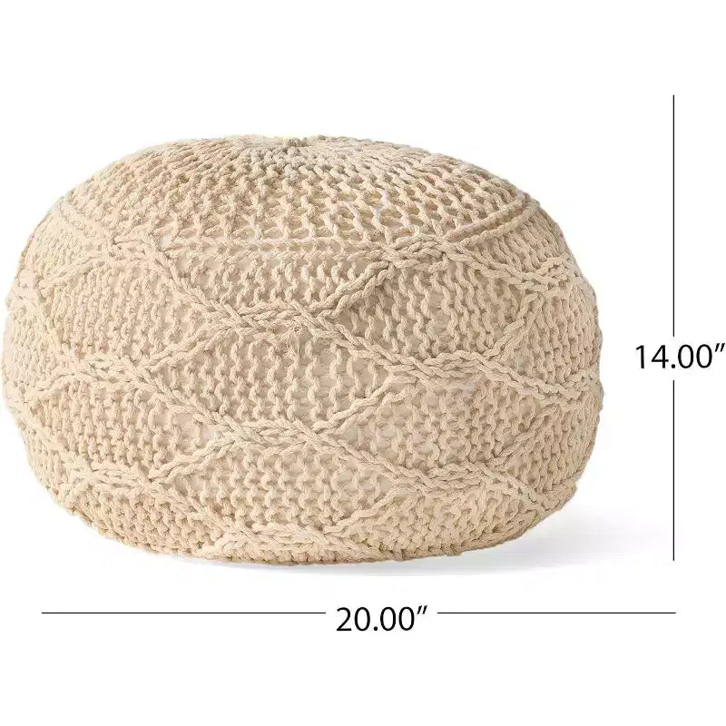 Fauteuil poire tressé Okak, chaise de sol confortable avec remplissage en mousse à mémoire de forme, fauteuil de canapé pour salon, chambre à coucher