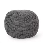Fauteuil poire tressé Okak, chaise de sol confortable avec remplissage en mousse à mémoire de forme, fauteuil de canapé pour salon, chambre à coucher