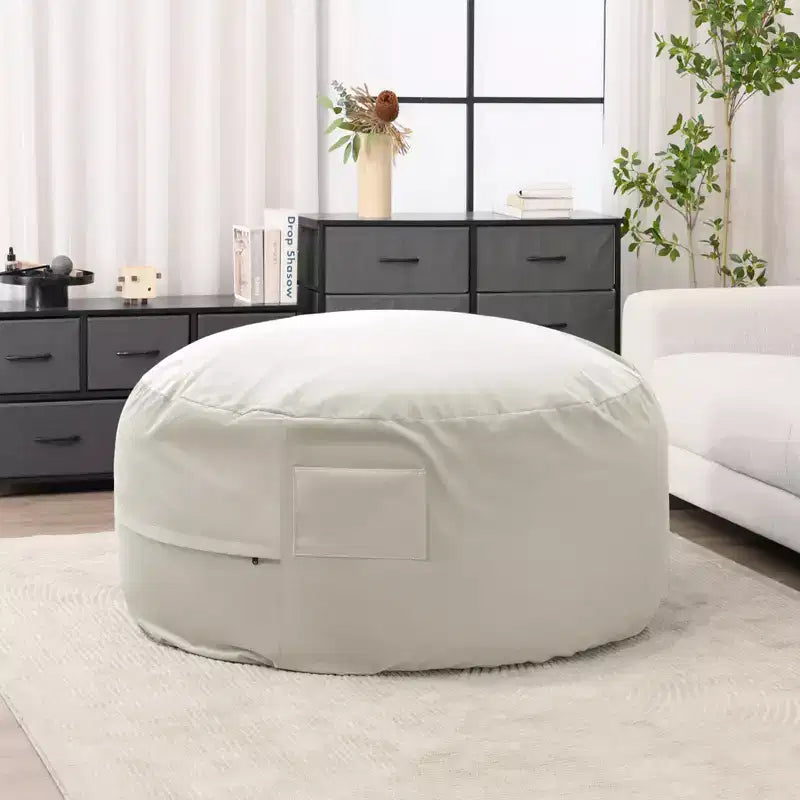 Okak 36/48in Grands Poufs avec Mousse à Mémoire de Forme pour Adultes, Poufs avec Housse Lavable Amovible, Canapé Paresseux pour Salon