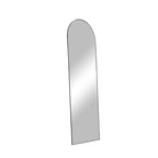 Miroir pleine longueur HomeRoots noir en aluminium encadré, arche, autoportant ou mural