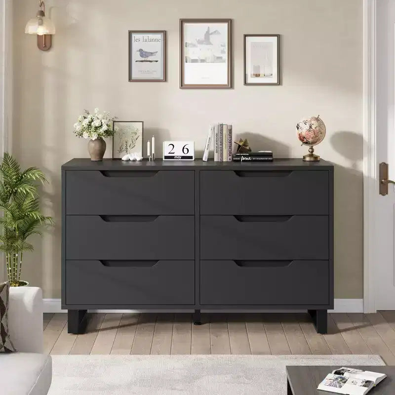 Commode, Tiroir horizontal autonome avec rangement, Armoire de rangement en bois