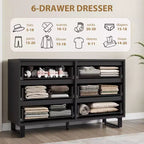 Commode, Tiroir horizontal autonome avec rangement, Armoire de rangement en bois