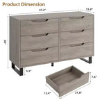 Commode, Tiroir horizontal autonome avec rangement, Armoire de rangement en bois