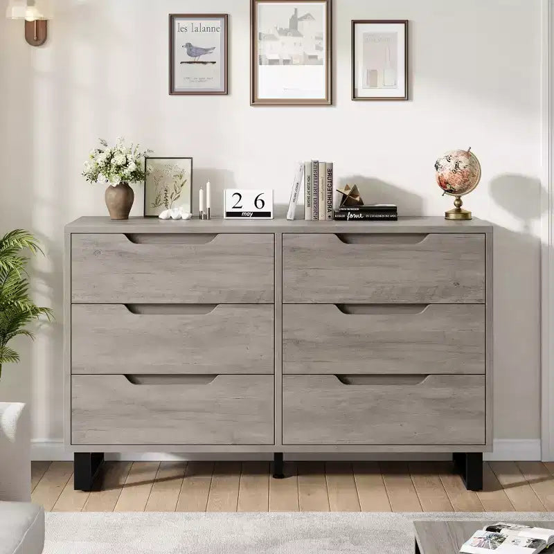 Commode, Tiroir horizontal autonome avec rangement, Armoire de rangement en bois