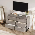 Commode, Tiroir horizontal autonome avec rangement, Armoire de rangement en bois