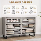 Commode, Tiroir horizontal autonome avec rangement, Armoire de rangement en bois