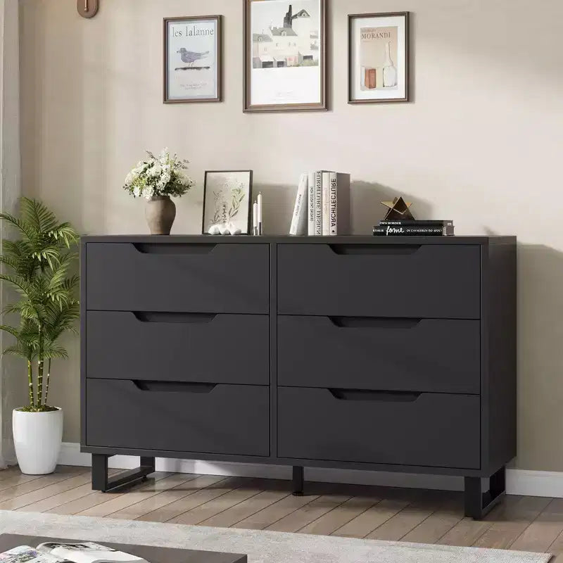 Commode, Tiroir horizontal autonome avec rangement, Armoire de rangement en bois