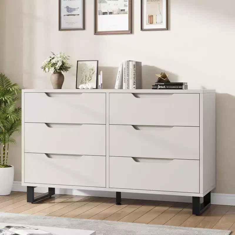Commode, Tiroir horizontal autonome avec rangement, Armoire de rangement en bois