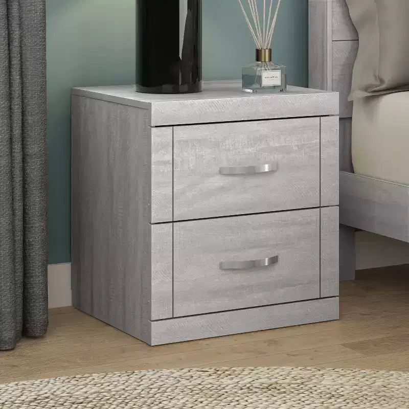 Galano Table de chevet moderne à 2 tiroirs, ensemble de 2, 48 cm L x 41,4 cm P x 51,6 cm H