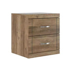 Galano Table de chevet moderne à 2 tiroirs, ensemble de 2, 48 cm L x 41,4 cm P x 51,6 cm H
