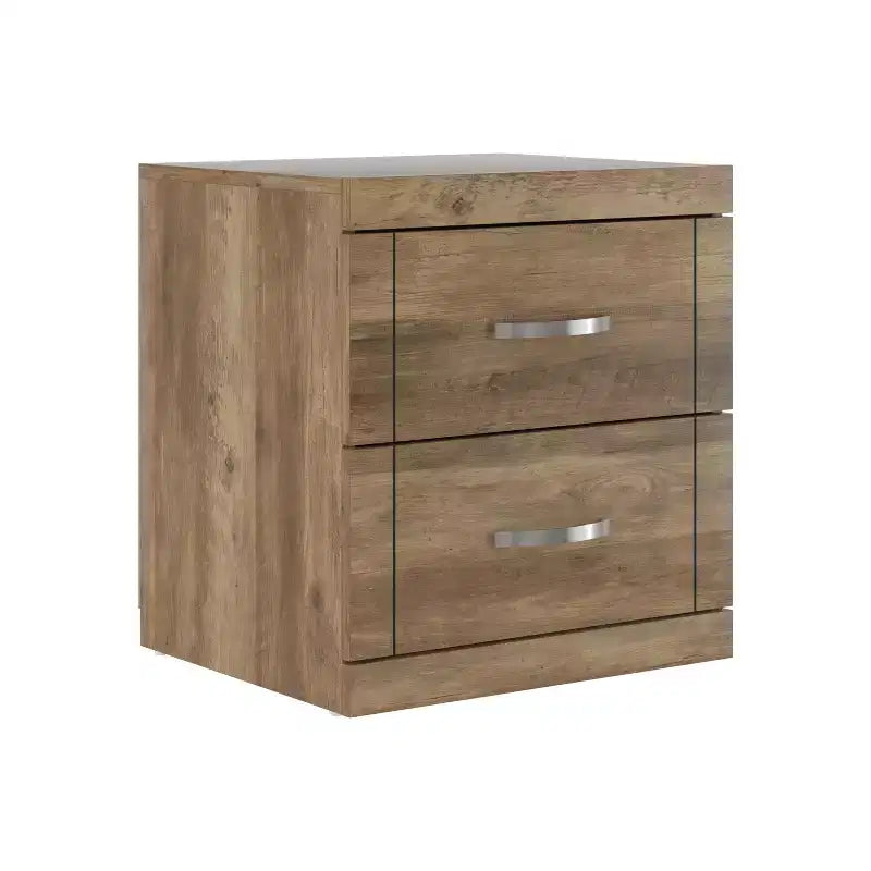 Galano Table de chevet moderne à 2 tiroirs, ensemble de 2, 48 cm L x 41,4 cm P x 51,6 cm H