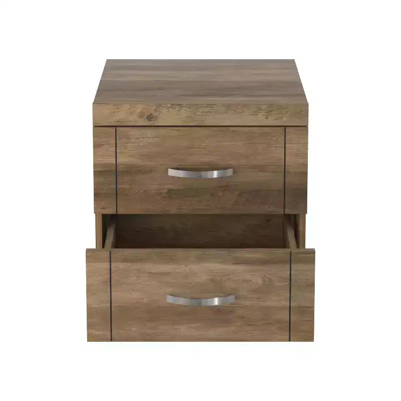 Galano Table de chevet moderne à 2 tiroirs, ensemble de 2, 48 cm L x 41,4 cm P x 51,6 cm H