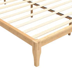 Lit Plateforme GDFStudio Ruby en Bambou de Style Mid-Century avec Sommier à Lattes en Bois et Support Métallique