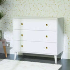 Commode de rangement à 3 tiroirs Liora de GDFStudio, style milieu de siècle