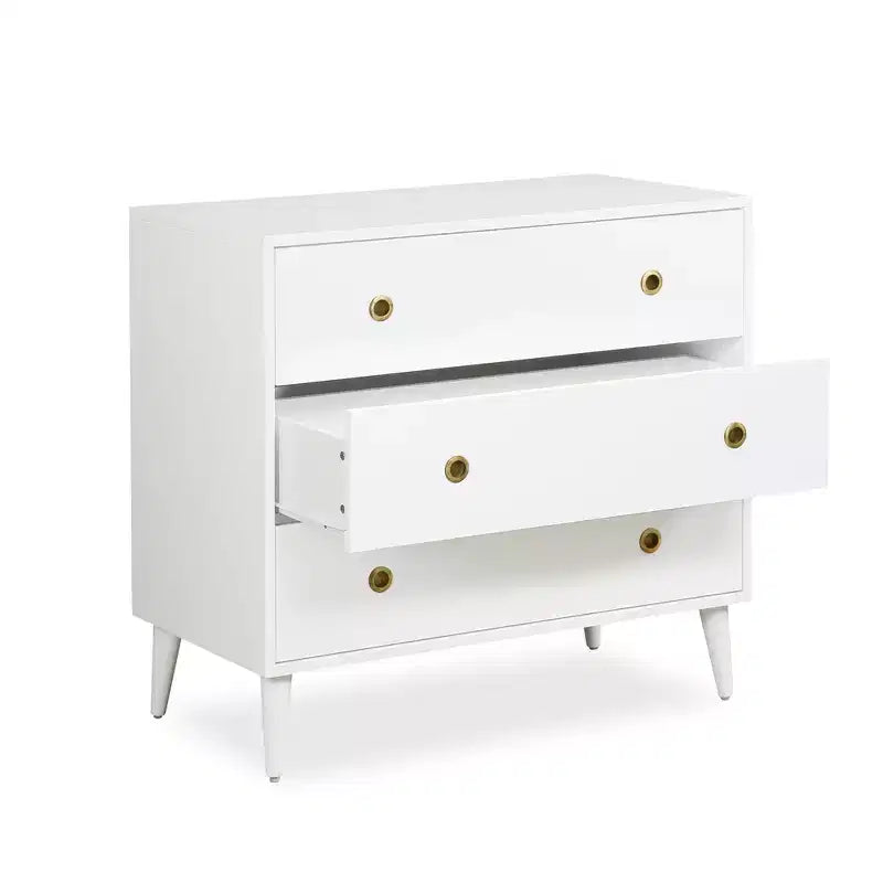Commode de rangement à 3 tiroirs Liora de GDFStudio, style milieu de siècle