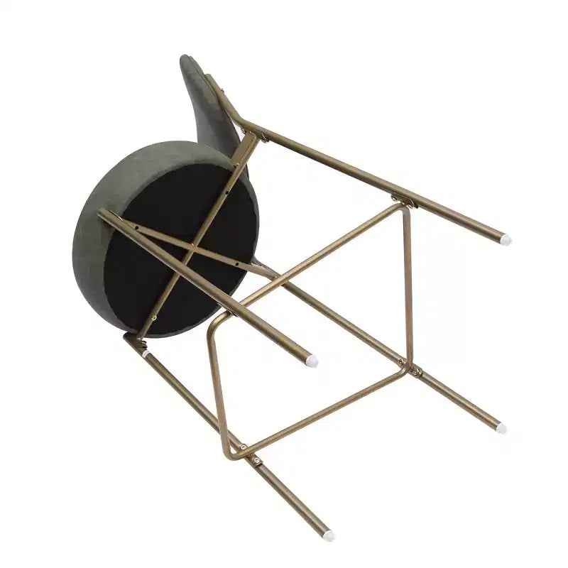 Lot de 2 tabourets de bar en velours TUYOHW, chaises de bar à hauteur de comptoir avec pieds en métal, dossier ovale et repose-pieds, tabourets d'appoint pour îlot de cuisine, bar à domicile